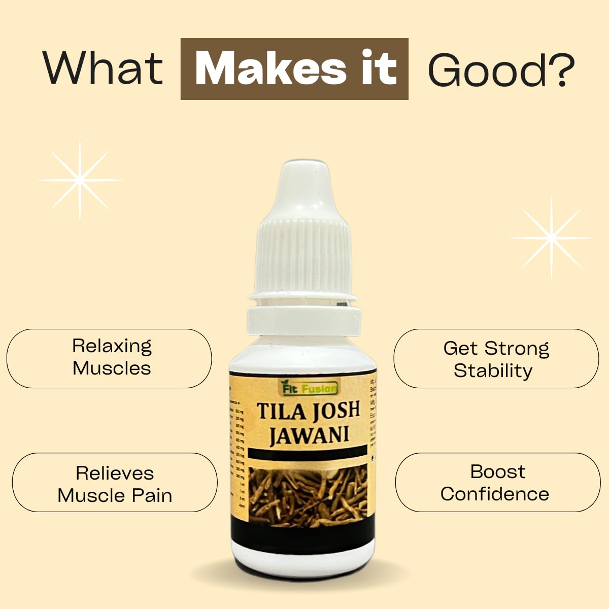 Fit Fusion Ayurveda Tila Josh Jawani Herbal Massage Oil for Men - 15ml - View 2