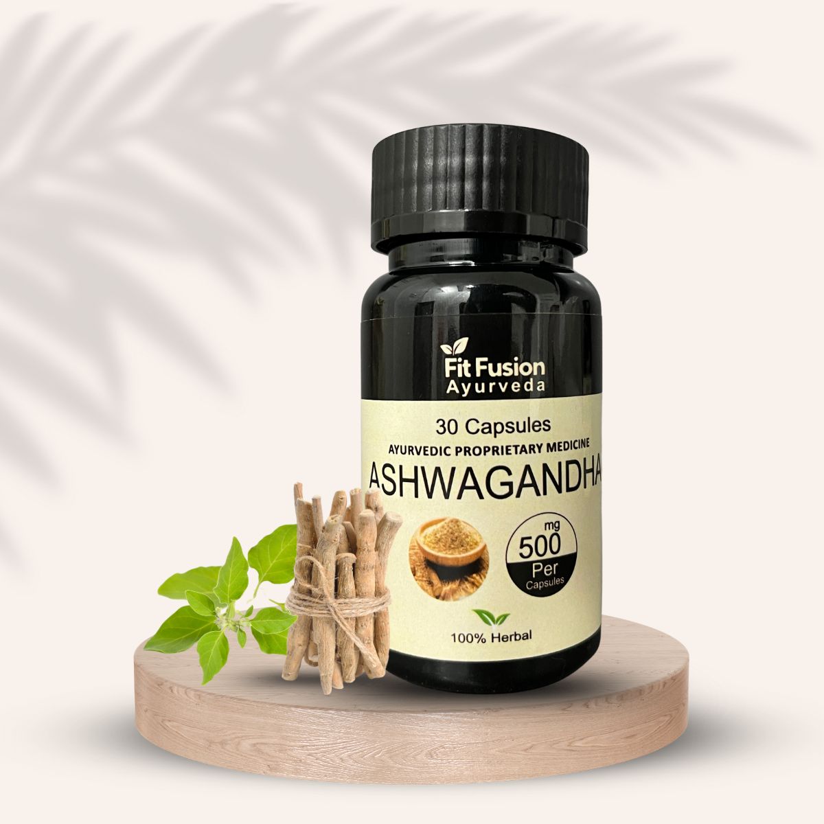 Fit Fusion Ayurveda Ashwagandha Capsules 500mg - View 2